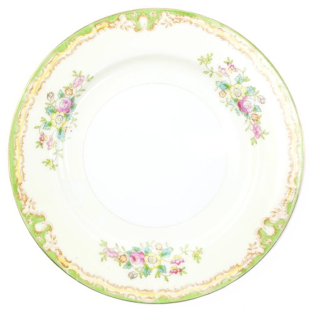 c. 1920s-1930s Sampy Japan "Elaine" Hand Painted Fine China Bread/Dessert Plate